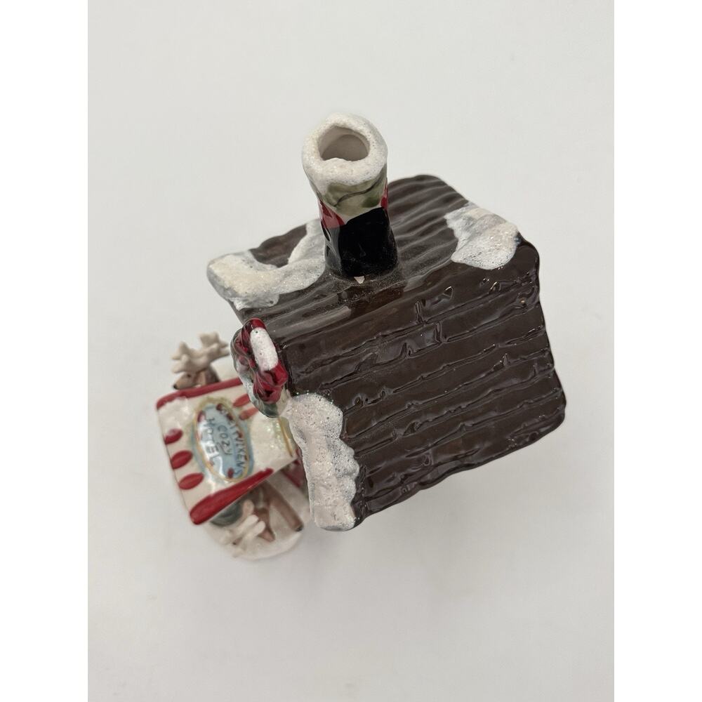 Blue Sky Clayworks Comet & Vixen's Cozy Hotel Candle House Christmas READ - Picture 5 of 9